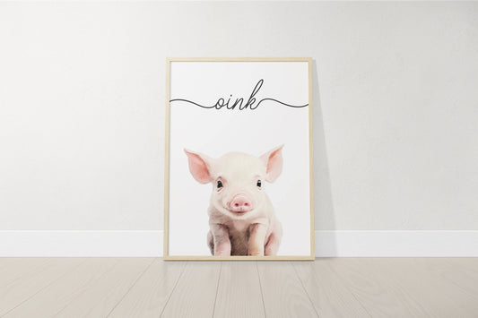 Farm Animal Nursery Prints | Set of 3 Farm Theme Wall Art for Boys & Girls - RoseRowanDesign