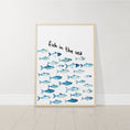 Load image into Gallery viewer, Nautical Nursery Wall Art | Set of 3 Ocean Theme Prints | Blue Boys' Room Decor - RoseRowanDesign - Wall Art
