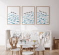 Load image into Gallery viewer, Nautical Nursery Wall Art | Set of 3 Ocean Theme Prints | Blue Boys' Room Decor - RoseRowanDesign - Wall Art
