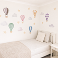 Load image into Gallery viewer, Hot Air Balloon Wall Stickers  Pastel Nursery Decals | Available in 6 Colourways
