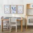 Load image into Gallery viewer, Personalised Blue Floral Bunny & Duck Nursery Prints - RoseRowanDesign - 
