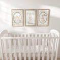 Load image into Gallery viewer, Personalised Bunny Nursery Print Set - Custom Name Initial Wall Art - RoseRowanDesign - 
