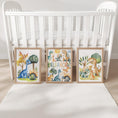 Load image into Gallery viewer, Personalised Dinosaur Nursery Print Set - Custom Name Wall Art with Optional Frames - RoseRowanDesign - 
