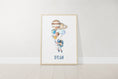 Load image into Gallery viewer, Personalised Space Nursery Print | Solar System Name Wall Art | Baby Boy Bedroom Decor - RoseRowanDesign - 
