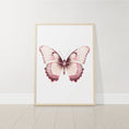 Load image into Gallery viewer, Pink Butterflies Nursery Wall Art | Set of 3 | Boho Decor for Baby Girls' Room - RoseRowanDesign - 
