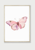 Load image into Gallery viewer, Pink Butterfly Personalised Nursery Prints | Set of 3 | Decor for Baby Girls' Room - RoseRowanDesign - 

