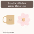 Load image into Gallery viewer, Premium Fabric Nursery Wall Stickers - Daisies - Pink & Beige - RoseRowanDesign - 
