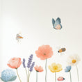 Load image into Gallery viewer, Premium Fabric Nursery Wall Stickers - Large Wildflowers - RoseRowanDesign - 
