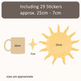 Load image into Gallery viewer, Premium Fabric Nursery Wall Stickers - Moon Stars & Sun - RoseRowanDesign - 
