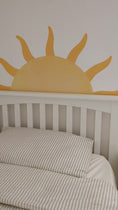 Load and play video in Gallery viewer, Large Sun Wall Sticker – 1m Wide Fabric Decal | Nursery & Playroom Feature Wall
