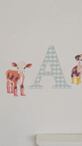 Load and play video in Gallery viewer, Personalised Farm Animal Name Fabric Wall Stickers
