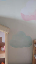 Load and play video in Gallery viewer, Pastel Cloud Wall Decals – Removable Nursery Stickers for Baby & Kids Room
