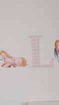 Load and play video in Gallery viewer, Personalised Horse Name Fabric Wall Stickers
