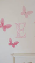 Load and play video in Gallery viewer, Personalised Butterfly Name Fabric Wall Stickers
