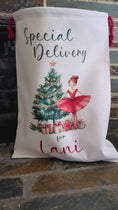 Load and play video in Gallery viewer, Santa Sack, Personalised Christmas Toy Bag - Large - Rocking Horse & Bear
