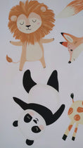 Load and play video in Gallery viewer, Premium Fabric Nursery Wall Stickers - Cute Animals with Balloons
