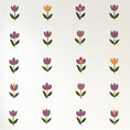 Load image into Gallery viewer, Premium Fabric Nursery Wall Stickers - Retro Flowers - RoseRowanDesign
