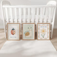 Load image into Gallery viewer, Retro Folk Nursery Print Set – Snail, Ladybird & Daisy - RoseRowanDesign - 
