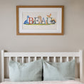 Load image into Gallery viewer, Personalised Panoramic Framed Print | Dinosaur | Oak or White Frame with Mount Included - RoseRowanDesign
