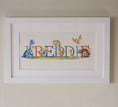 Load image into Gallery viewer, Personalised Panoramic Framed Print | Dinosaur | Oak or White Frame with Mount Included - RoseRowanDesign
