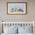 Load image into Gallery viewer, Personalised Panoramic Framed Print | Farm Tractor | Oak or White Frame with Mount Included - RoseRowanDesign
