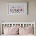 Load image into Gallery viewer, Personalised Panoramic Framed Print | Flowers | Oak or White Frame with Mount Included - RoseRowanDesign
