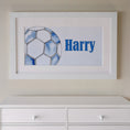 Load image into Gallery viewer, Personalised Panoramic Framed Print | Football | Oak or White Frame with Mount Included - RoseRowanDesign
