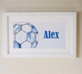 Load image into Gallery viewer, Personalised Panoramic Framed Print | Football | Oak or White Frame with Mount Included - RoseRowanDesign

