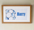 Load image into Gallery viewer, Personalised Panoramic Framed Print | Football | Oak or White Frame with Mount Included - RoseRowanDesign
