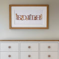 Load image into Gallery viewer, Personalised Panoramic Framed Print | Pony | Oak or White Frame with Mount Included - RoseRowanDesign
