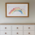 Load image into Gallery viewer, Personalised Panoramic Framed Print | Rainbow | Oak or White Frame with Mount Included - RoseRowanDesign
