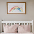 Load image into Gallery viewer, Personalised Panoramic Framed Print | Rainbow | Oak or White Frame with Mount Included - RoseRowanDesign
