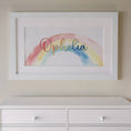 Load image into Gallery viewer, Personalised Panoramic Framed Print | Rainbow | Oak or White Frame with Mount Included - RoseRowanDesign
