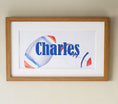 Load image into Gallery viewer, Personalised Panoramic Framed Print | Rugby | Oak or White Frame with Mount Included - RoseRowanDesign
