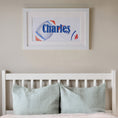 Load image into Gallery viewer, Personalised Panoramic Framed Print | Rugby | Oak or White Frame with Mount Included - RoseRowanDesign
