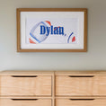 Load image into Gallery viewer, Personalised Panoramic Framed Print | Rugby | Oak or White Frame with Mount Included - RoseRowanDesign
