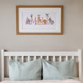 Load image into Gallery viewer, Personalised Panoramic Framed Print | Safari Animal | Oak or White Frame with Mount Included - RoseRowanDesign
