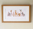 Load image into Gallery viewer, Personalised Panoramic Framed Print | Safari Animal | Oak or White Frame with Mount Included - RoseRowanDesign
