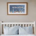 Load image into Gallery viewer, Personalised Panoramic Framed Print | Space | Oak or White Frame with Mount Included - RoseRowanDesign
