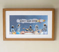 Load image into Gallery viewer, Personalised Panoramic Framed Print | Space | Oak or White Frame with Mount Included - RoseRowanDesign

