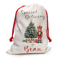 Load image into Gallery viewer, Santa Sack, Personalised Christmas Toy Bag - Large - Rocking Horse & Bear - RoseRowanDesign
