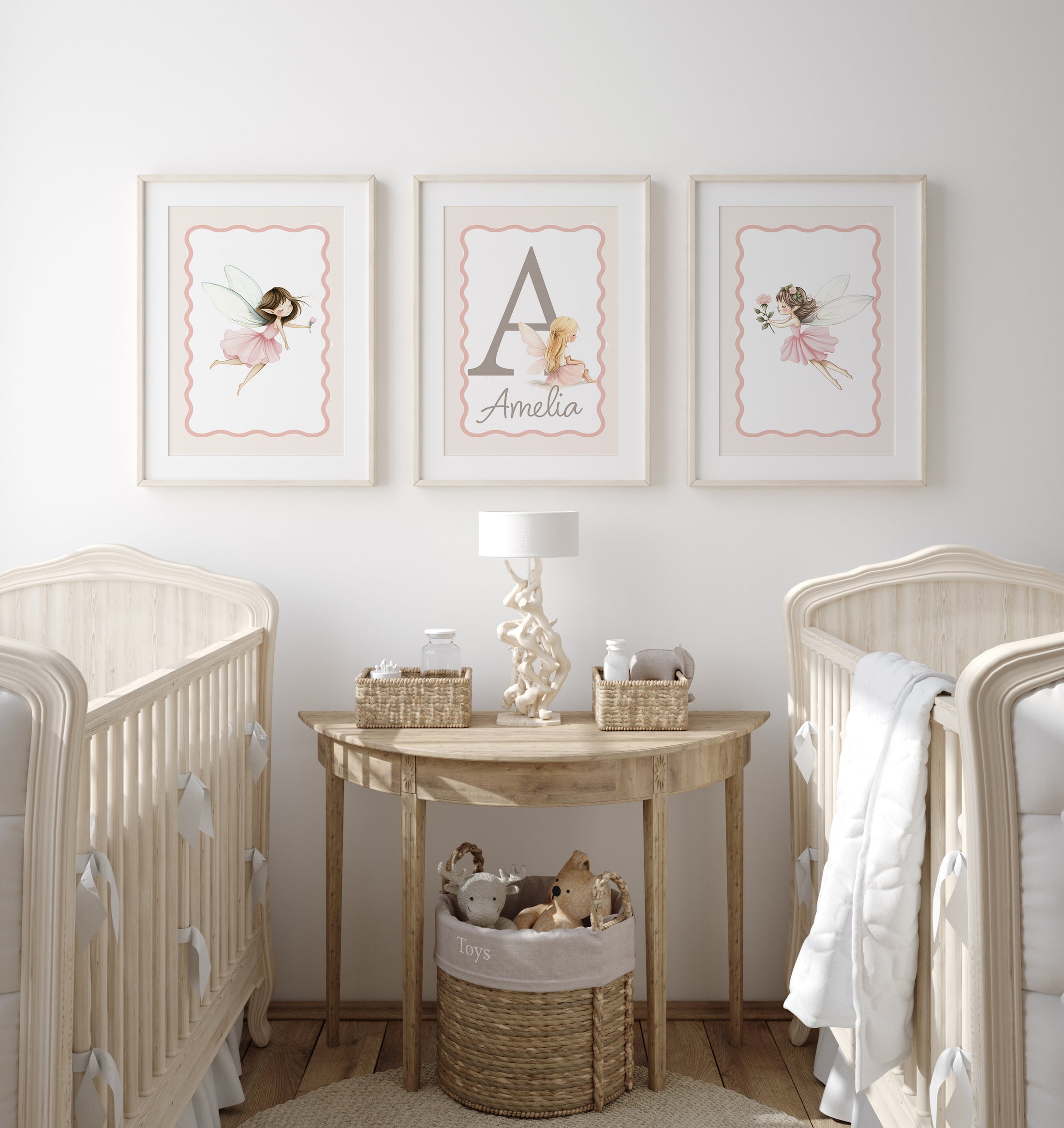 Fairy Personalised | Set of 3 Prints | Girls bedroom - RoseRowanDesign