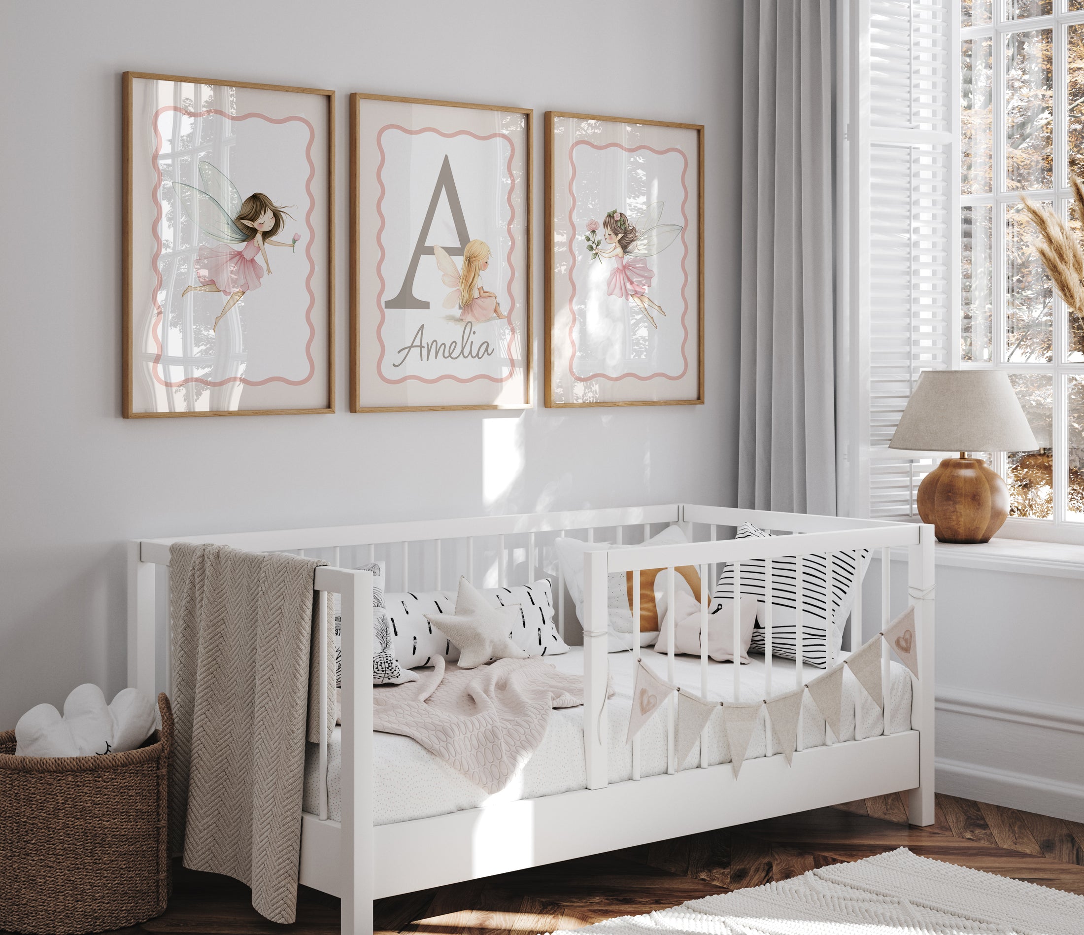 Fairy Personalised | Set of 3 Prints | Girls bedroom - RoseRowanDesign
