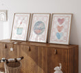 Load image into Gallery viewer, Personalised Disco | Set of 3 Prints | for Girls Room - RoseRowanDesign
