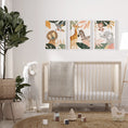 Load image into Gallery viewer, Botanical Safari Animals Nursery Wall Art | Set of 3 Prints - RoseRowanDesign

