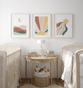 Load image into Gallery viewer, Personalised Boho Star, Sun & Moon | Set of 3 | Mid Century kids room - RoseRowanDesign
