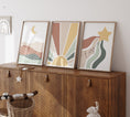 Load image into Gallery viewer, Personalised Boho Star, Sun & Moon | Set of 3 | Mid Century kids room - RoseRowanDesign
