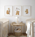 Load image into Gallery viewer, Personalised Honey Bears | Set of 3 Prints - RoseRowanDesign
