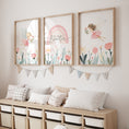 Load image into Gallery viewer, | Set of 3 | Personalised Fairies & Wildflower, Set of 3, Girls Bedroom Decor - RoseRowanDesign

