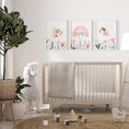 Load image into Gallery viewer, | Set of 3 | Personalised Fairies & Wildflower, Set of 3, Girls Bedroom Decor - RoseRowanDesign
